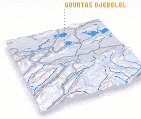 3d view of Djebel el Gountas